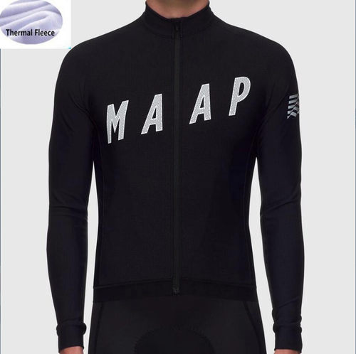 2019 Pro Team MAAP Winter Thermal Fleece Men Long Sleeve Cy