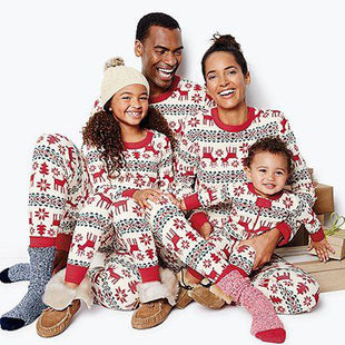 Conjunto de pijamas de Navidad para padres e hijos, ropa de