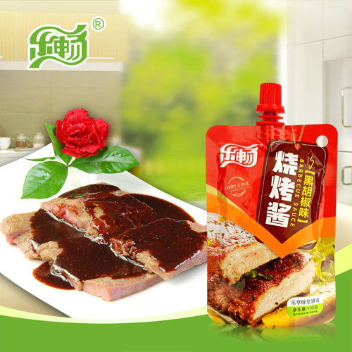 乐畅黑胡椒袋装即食烧烤酱