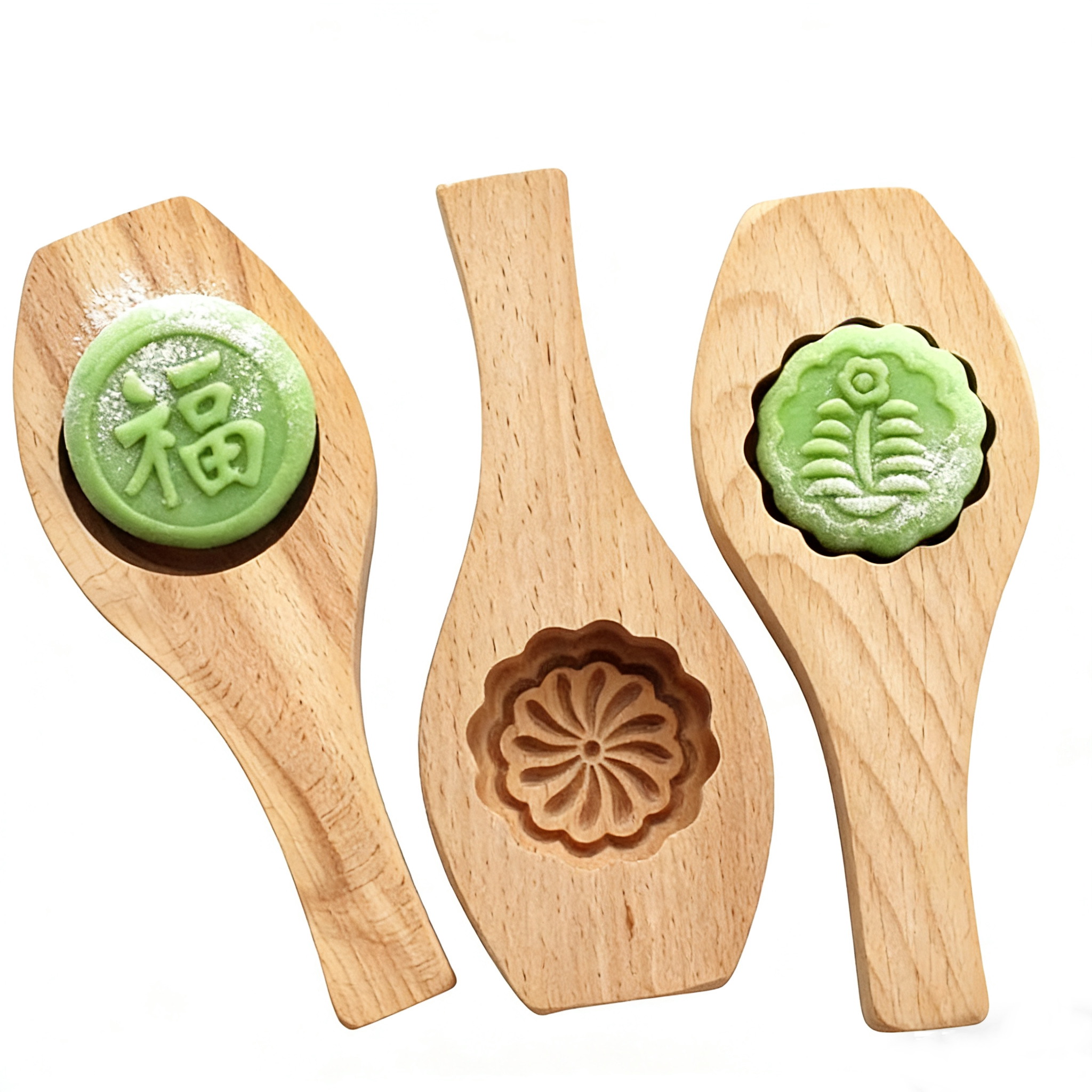 绿豆冰糕冰皮月饼南瓜饼紫薯糕糕点传统中式木质模具小号卡子磕子