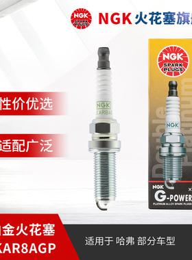 NGK双铂金火花塞PLKAR8AGP 93719 单支装 适用于哈弗F5H6F7xH4