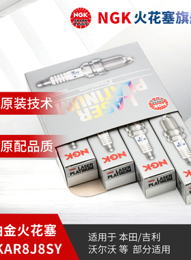 NGK铱铂金火花塞 ILZKAR8J8SY 95660 4支装适用于CRV冠道雅阁1.5T