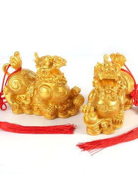 招财貔貅摆件一对家居客厅店铺收银台办公室装饰貔貅皮丘开业礼品