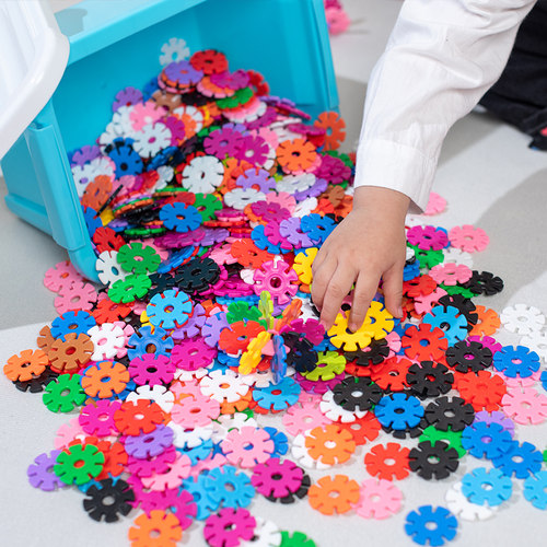 儿童雪花片大号拼插积木益智玩具