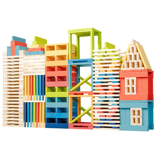 搭建益智玩具 阿基米德积木条幼儿园建构区材料卡普乐儿童建筑拼装