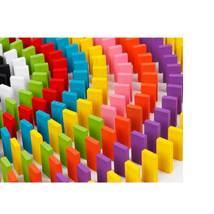 多米诺骨牌小学生儿童益智玩具智力动脑成人男孩女孩比赛大号积木