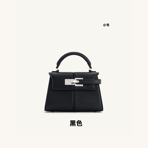 跨境JWPEI 梯形包设计师凯莉包高级时尚单肩手提小包斜挎真皮女包