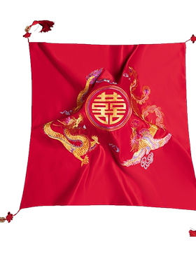 红盖头新款复古刺绣中式婚礼