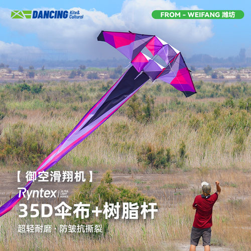 2026滑翔机风筝潍坊微风易飞新款高档大人专用成人大型高档初学者
