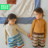 现货锦小和和amber韩国童装 弹力儿童t恤 天丝棉长袖 女童秋季 打底衫