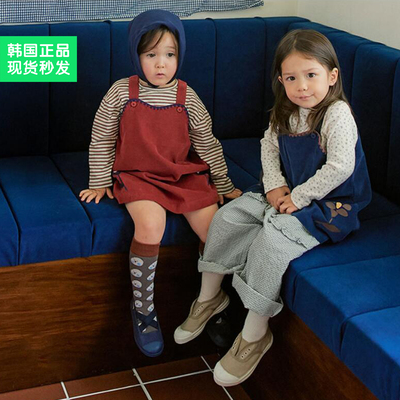 女童秋天好穿格子裤子可爱小口袋