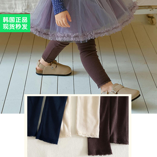 锦小和和 amber韩国童装女童打底裤25春秋薄软儿童弹力外穿修身裤