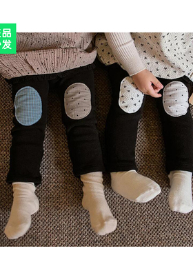 锦小和 amber韩国童装女童秋冬打底裤2025新款儿童加绒弹力保暖裤