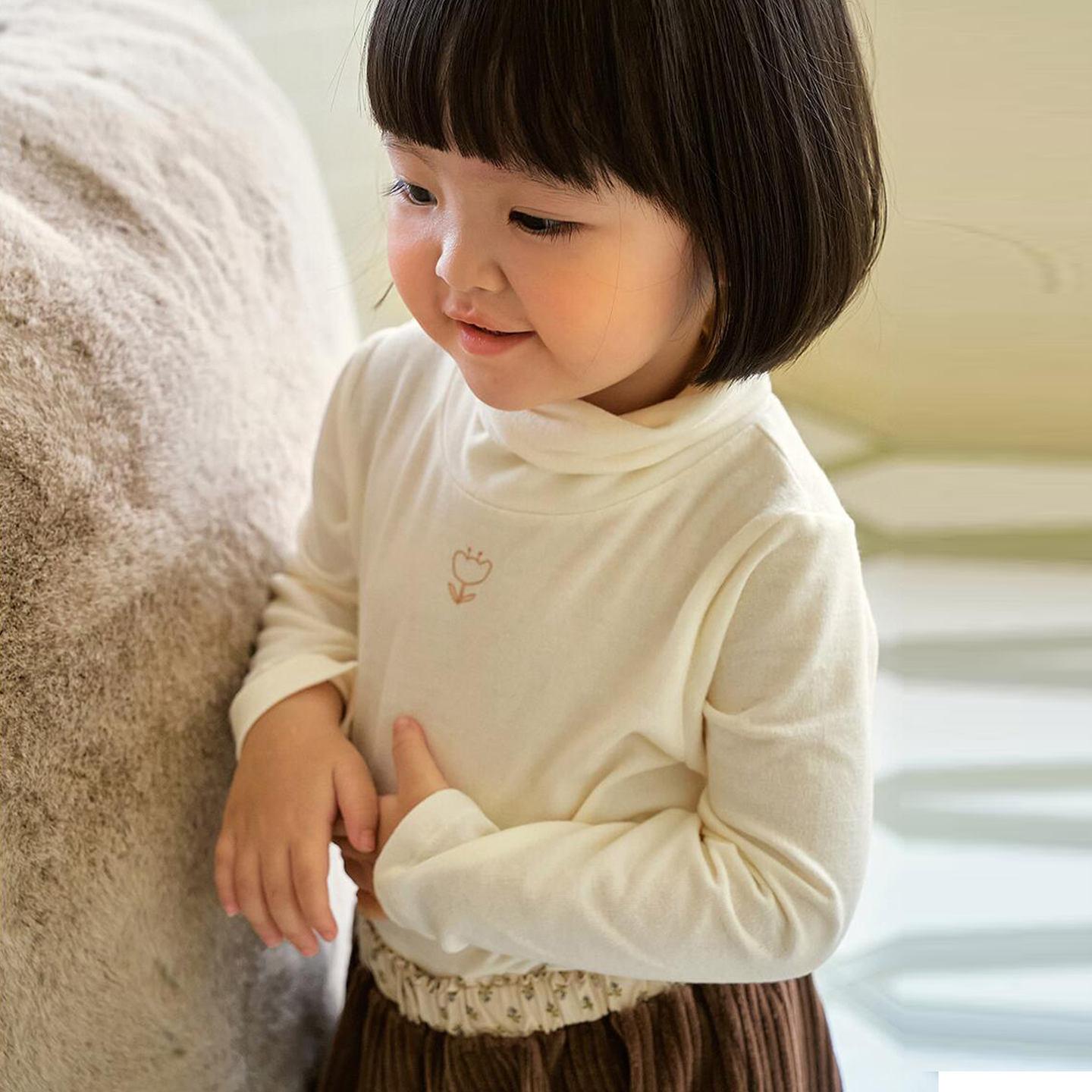 秋冬软糯2025新款粉色高领打底衣