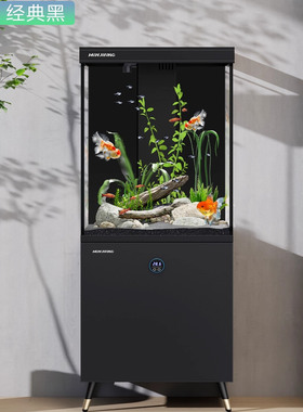 闽缸新款方缸小型客厅办公室几边鱼缸自循环生态造景底滤水族箱