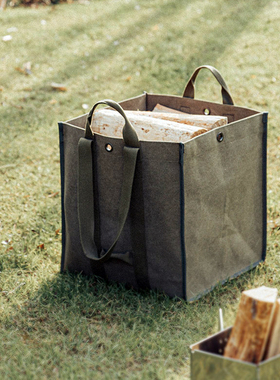 CAMPINGMOON柯曼露营帆布柴包耐磨耐刮户外装备混装包杂物装备包