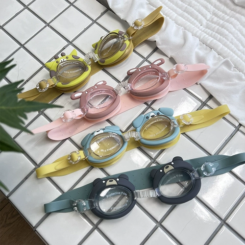 Детские водонепроницаемые мультяшные безопасные комфортные очки для плавания для мальчиков и девочек для плавания без запотевания стекол