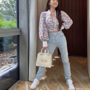 RABANNE PACO 法式 碎花洋装 810 衫 M穿