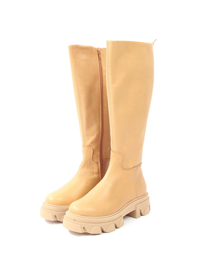 7码 ST0EVE MA0DDEN 浅卡其色牛皮高靴 766