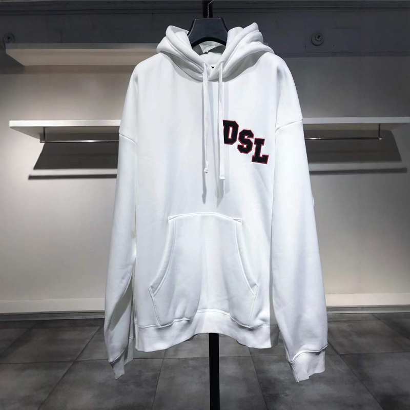 L-XL穿 DIE 男款LOGO夹绒廓形卫衣 355