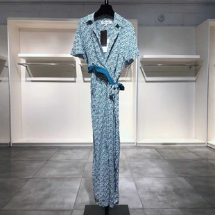 VON DIANE FURSTENBERG 时尚 766 潮流几何图案连体裤 小M穿