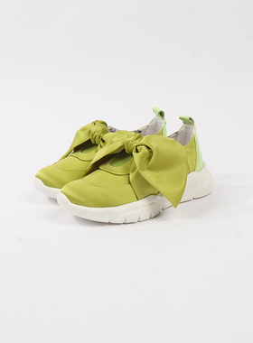 36 38码 LO0VE MO0SCHINO 可爱蝴蝶结缎面儿休闲鞋 588