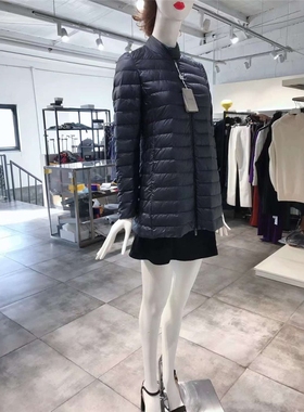 XS-S穿 ARM CO 深蓝色压线羽绒服 1180