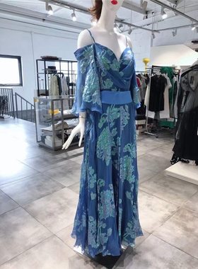 S-M穿 ATELIER NICOLA D'ERRICO 欧式印花洋装连衣裙 1588