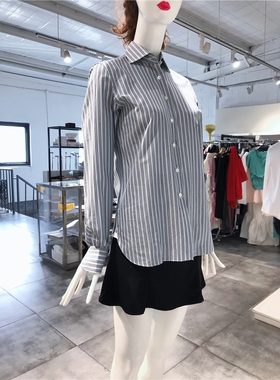 S-M穿 FINAMORE 1925 优雅竖纹洋装衬衣 620