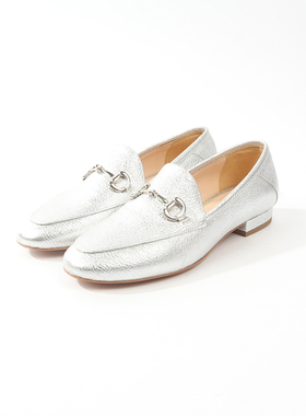 39码 RO0BERTO DE0LLA CR0OCE 银色牛皮时装鞋 499