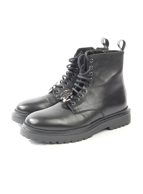 41码 RO0BERTO CA0VALLI 男款帅气牛皮短靴 1170