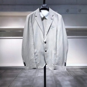 XL穿 外套 LIU MAN 浅灰色洋装 男款 588