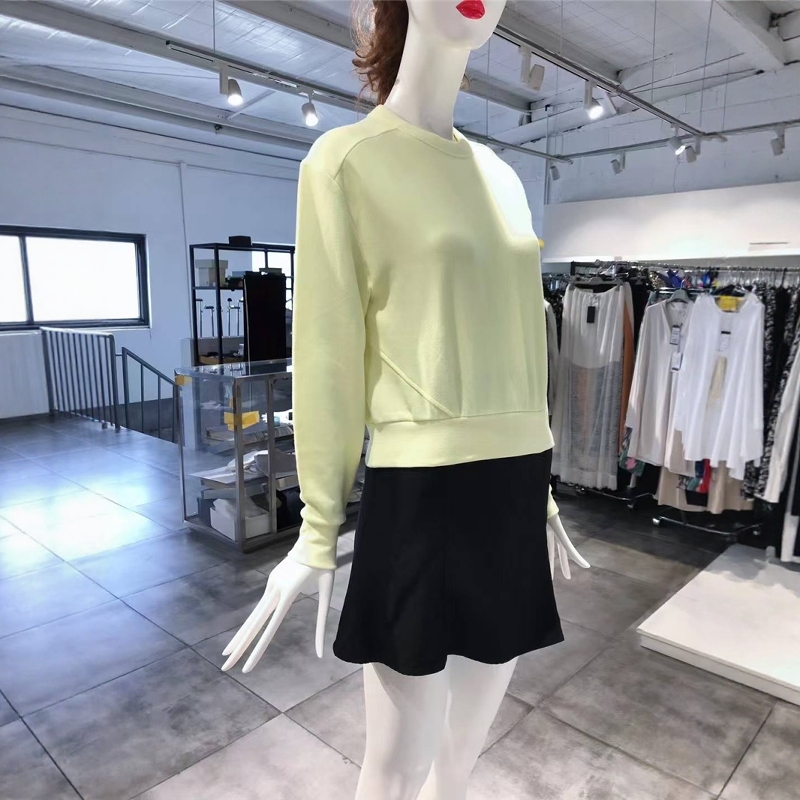 2XS-S穿 RAG BONE 浅黄色休闲卫衣 455