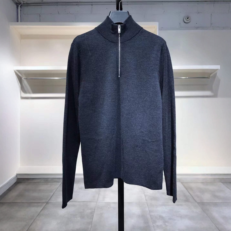 S-M穿 SAXX 男款深蓝色羊毛针织衫 355