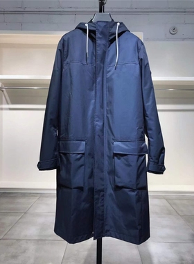 S-小L穿 ARM EX 男款深蓝色夹棉大衣 588