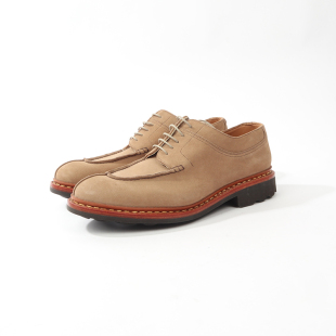 CO0MME 885 8码 男款 浅棕色休闲皮鞋 GA0RONS HE0SCHUNG DE0S