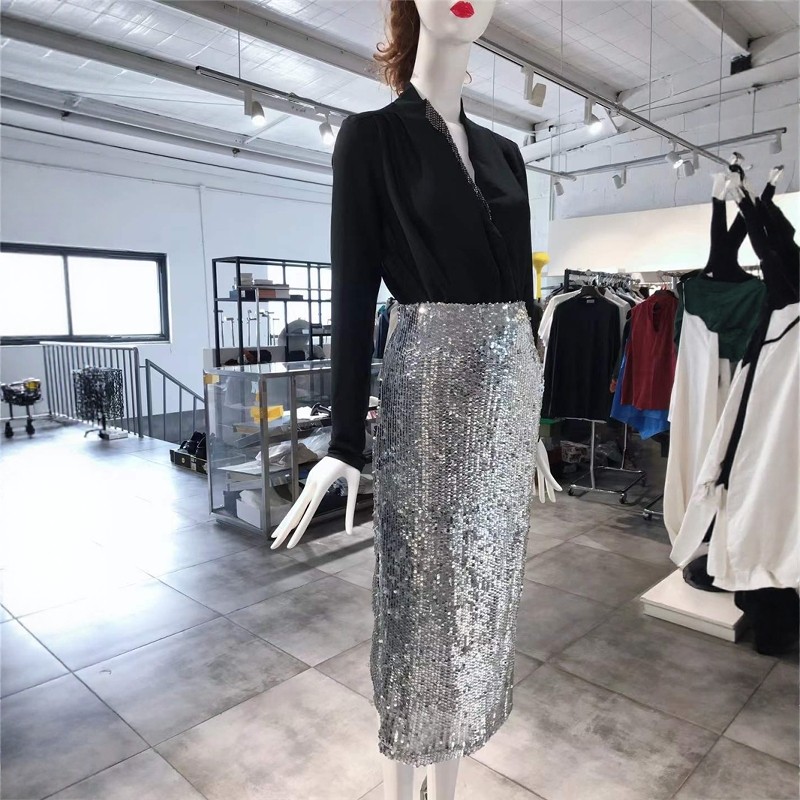 S-M穿 TOPSHOP 银灰色亮片洋装半裙 180,女装/女士精品,半身裙,淘宝优惠券,粉丝福利购,淘宝优惠卷