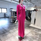 连衣裙 1980 BECKHAM 性感褶皱洋装 S穿 VICTORIA