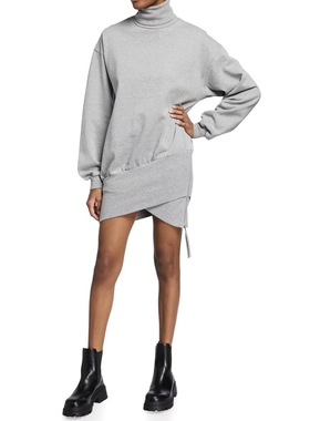 2XS-S穿 RETROFETE 活泼又时尚浅灰色细棉连衣裙 699