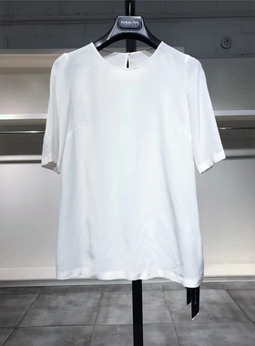 XS-S穿 DO GA 高端通勤圆领短袖轻薄女装雪纺衫 930