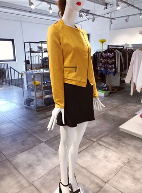 XS-S穿 GARCIA 显瘦有轮廓感 深黄色洋装夹克 620
