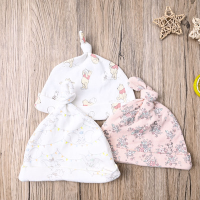 外贸欧美 春秋宝宝纯棉遮阳帽 可爱卡通超萌婴儿 新生儿胎帽子