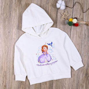 BL国内单女宝春秋毛线圈连帽长袖卫衣女童可爱外套休闲上衣套头衫