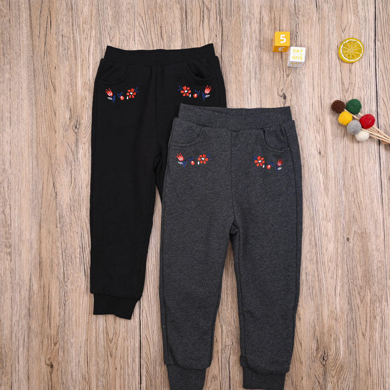 国内单 女宝春秋纯棉双层休闲裤 女童卫裤舒适哈伦裤直筒裤长裤子,童装/婴儿装/亲子装,裤子,淘宝优惠券,粉丝福利购,淘宝优惠卷