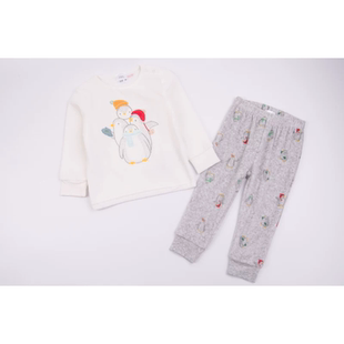 ZR外贸欧美男宝春秋天鹅绒衫套头上衣休闲长裤子男童家居两件套装