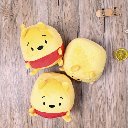 迪家外贸日单 迪*尼乐园维尼卡通公仔 winnie熊毛绒柔软手掌玩偶