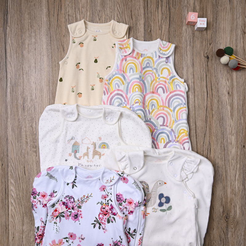 NX外贸欧美 婴儿纯棉春秋夏款睡袋防踢被 宝宝抱被子背心睡袋 1T