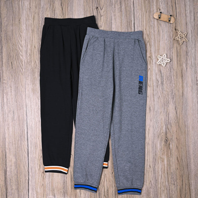 国内单 男宝春秋款卫裤小脚裤运动裤长裤子 男童棉质休闲裤哈伦裤