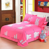 Lovebirds cotton giường đơn giường đơn sinh viên ký túc xá cô gái phòng ngủ mẫu giáo trẻ em giường hoạt hình - Khăn trải giường ga trải giường chống thấm