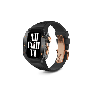 适用iwatch改装理查德透明水晶保护壳苹果一体表壳s11手表带iwatch10/9/8/7新款s9高级运动Ultra2/3创意表壳